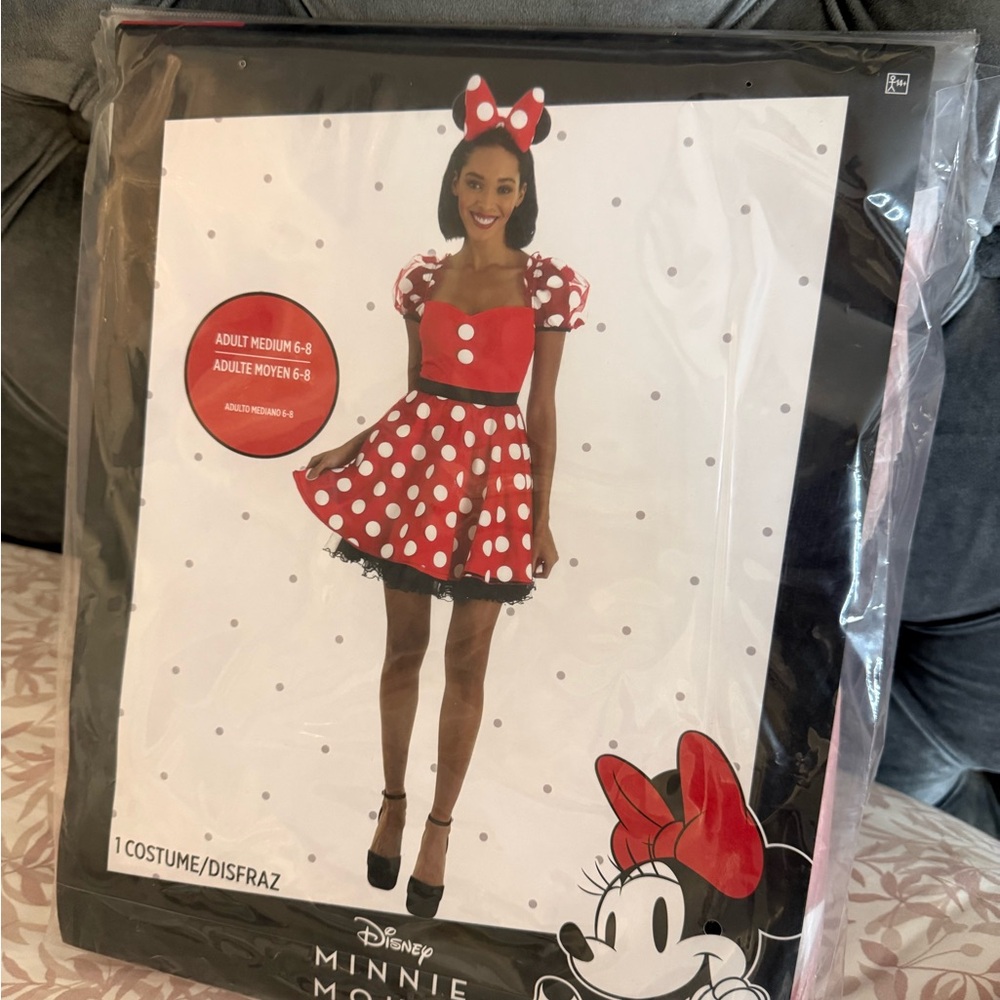 Disney Minnie Mouse Red and White Kids Dress
